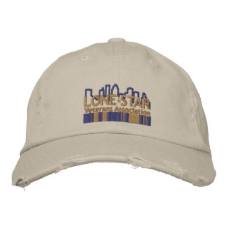 Tan Distressed Logo Hat Bestickte Kappe
