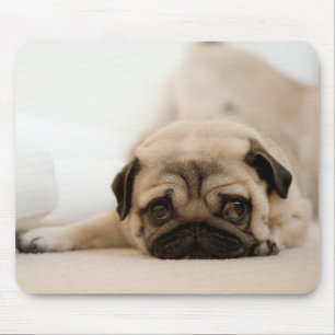 TAN-Frau-Mops Mousepad