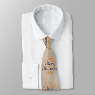Tan Frory Christmas Men's Krawatte