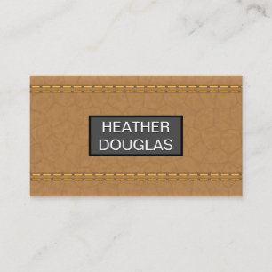 Tan Leather   Verborgen Visitenkarte