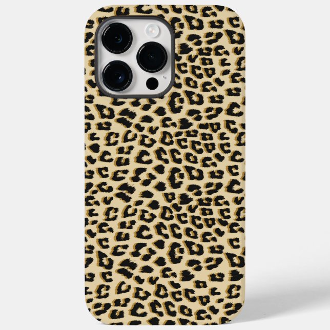Tan Leopard Print Case-Mate iPhone Hülle (Rückseite)