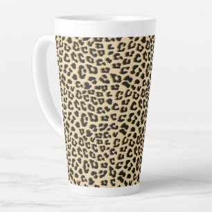 Tan Leopard Print Milchtasse