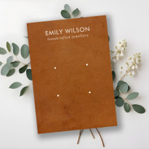 TAN LETHER TEXTURE 2 STUDIERENDE OHRENANZEIGE