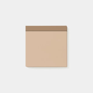 Tan Light Brown Color Minimalistisch Post-It Notes Klebezettel