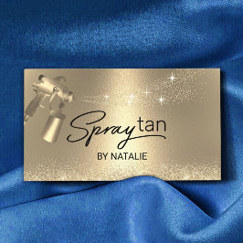 Tan Luxury Gold Airbrush Tanning Visitenkarte