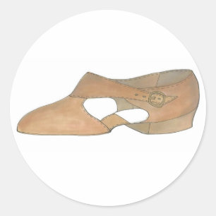 Tan Lyrical Modern Dance Dancer Shoe Sticker