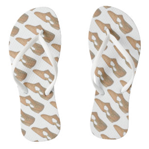 Tan Lyrical Shoe Shoe Dance Teacher Tänzer Tänzeri Flip Flops