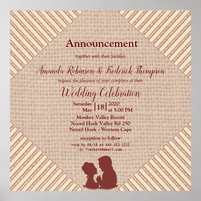 Tan - Marsala Wine & a Textured Hues of Pink Poster (Vorne)