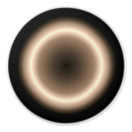 Tan mit heller Halo Moon Effekt Keramik ziehen Keramikknauf