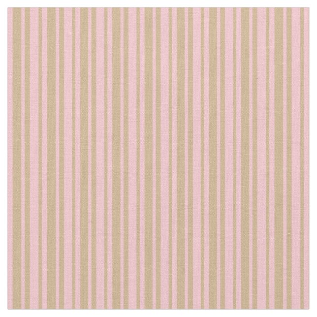 Tan & Pink Linke Muster Stoff (Nahaufnahme)