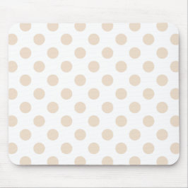 Tan-Polka-Punkte Mousepad