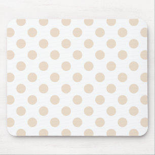 Tan-Polka-Punkte Mousepad