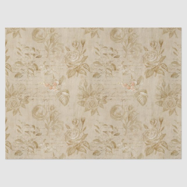 Tan-Rose und Entschlüsselung Seidenpapier (Vorderseite)