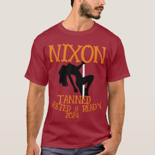 Tan runter Erholt & Bereit NIXON 2024 Präsident T-Shirt