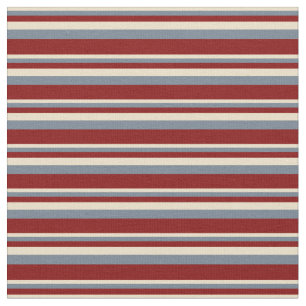 Tan, Schiefergrau und Maroon-farbene Streifen Stoff
