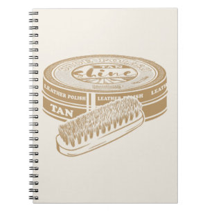 Tan shoepolis tin Pop art Notizblock