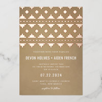 Tan Southwest Gleam Wedding Rose Gold