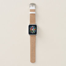 TAN-Strauß-Fell-Blick-Apple-Uhrenarmband