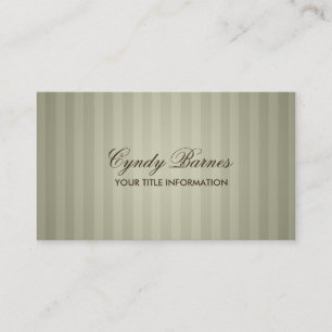 Tan Stripe Business Card Visitenkarte