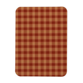 Tan Tartan Flexible Foto Magnet