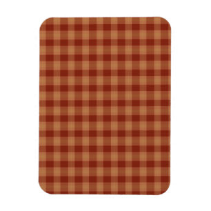 Tan Tartan Flexible Foto Magnet