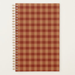 Tan Tartan Planner  Planer