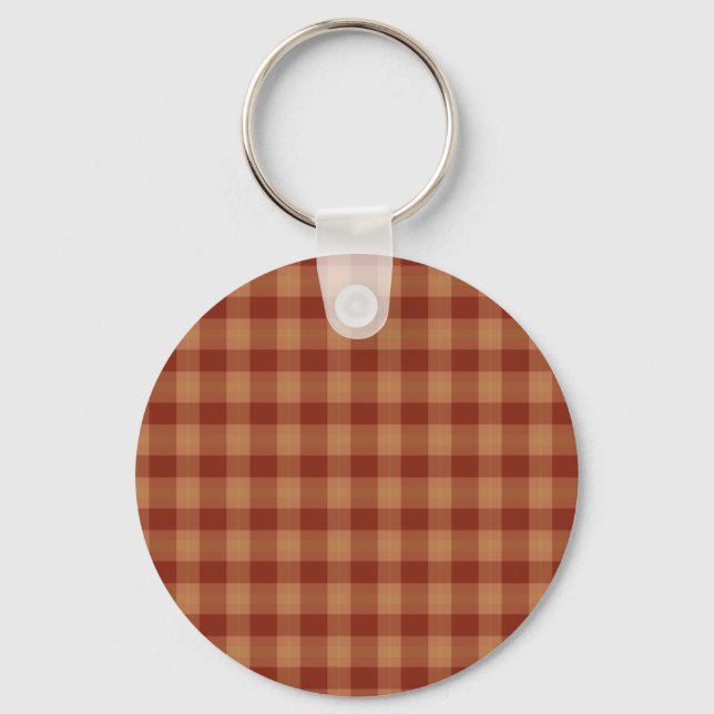 Tan Tartan Schlüsselanhänger (Vorderseite)