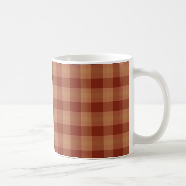 Tan Tartan Tasse (Rechts)