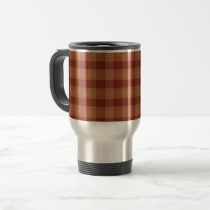 Tan Tartan Travel/Pendlerin Tasse