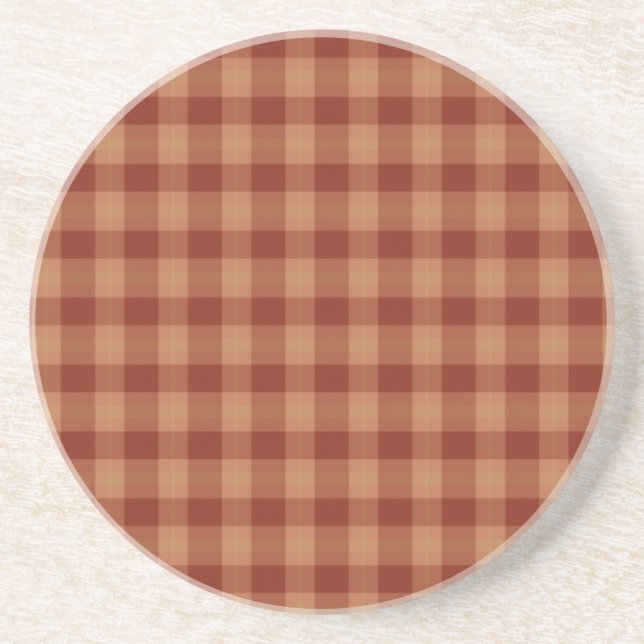 Tan Tartan Untersetzer (Vorne)
