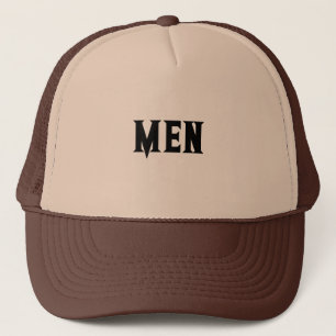 Tan und Brown Men Text Cool und Super Truckerkappe