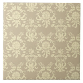 Tan und Creme Vintag Fliese