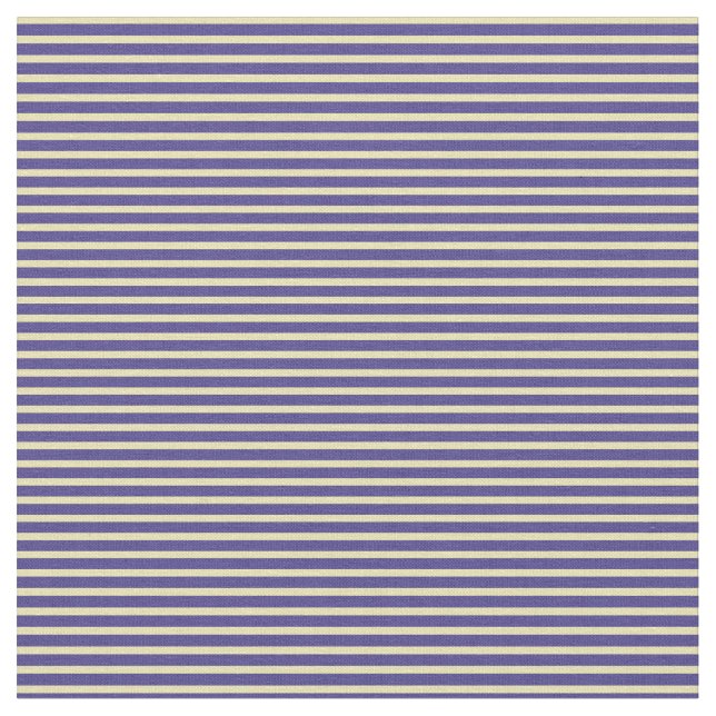 Tan und dunkle schieferblaue Streifen Stoff (Nahaufnahme)