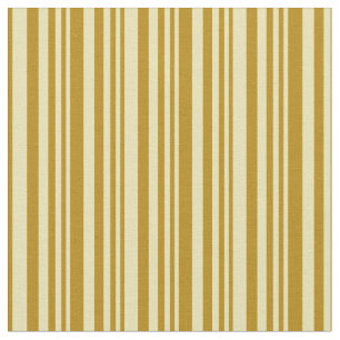 Tan und dunkles Goldenrod Linien/Streifen Muster Stoff