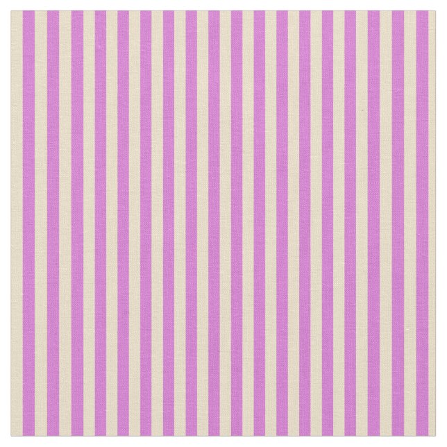 Tan und Orchid farbige Linien Stoff (Nahaufnahme)