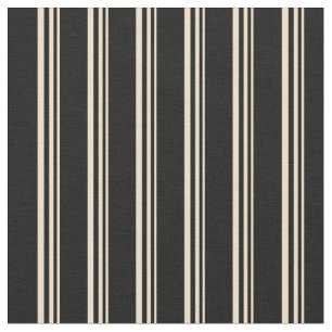 Tan und Schwarz-Linse-Muster Stoff
