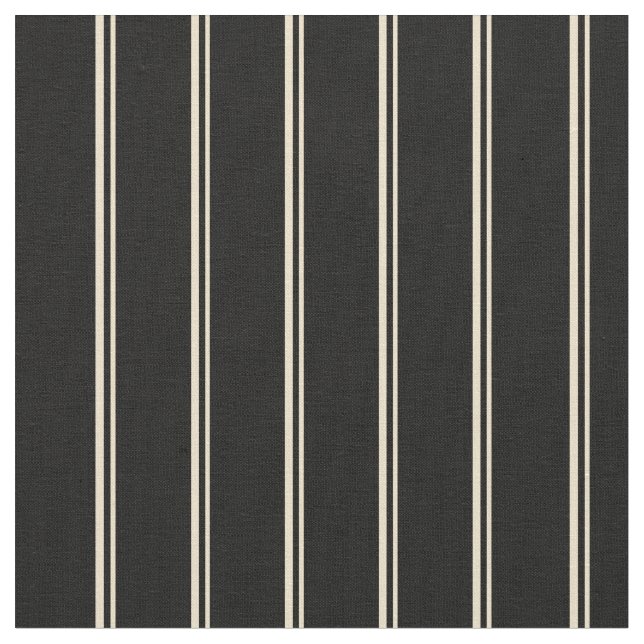 Tan und schwarz Streifen/Muster mit Linse Stoff (Nahaufnahme)