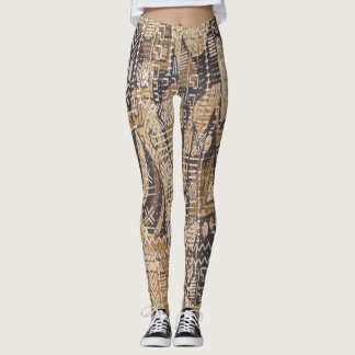TAN- und Schwarzafrikaner-Schlamm-Stoff Leggings
