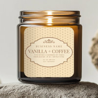 Tan Vintages Viktorianisches Kerzenprodukt