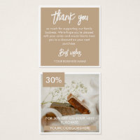 Tan White Foto & Promo Code Vielen Dank
