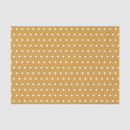 TAN & WHITE POLKA DOTS SEIDENPAPIER