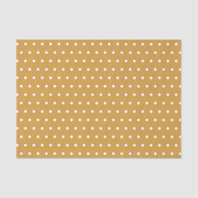 TAN & WHITE POLKA DOTS SEIDENPAPIER (Vorderseite)