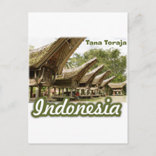 Tana Toraja Indonesia Souvenir Postkarte