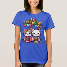 Tanabata Kittens in Kimonos T-Shirt