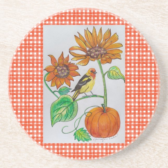 Tanager Pumpkin Untersetzer (Vorne)