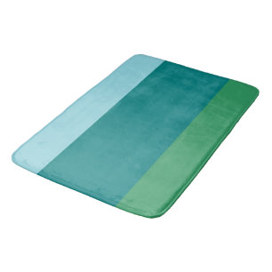 Tanager Türkis, Aquamarin Blue und Kelly Green Hor Badematte