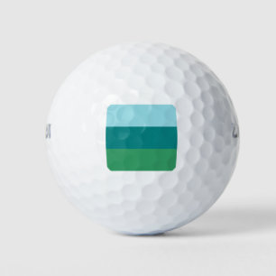 Tanager Türkis, Aquamarin Blue und Kelly Green Hor Golfball