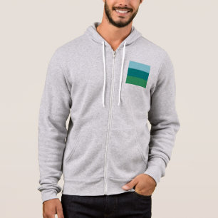 Tanager Türkis, Aquamarin Blue und Kelly Green Hor Hoodie