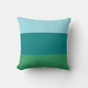 Tanager Türkis, Aquamarin Blue und Kelly Green Hor Kissen