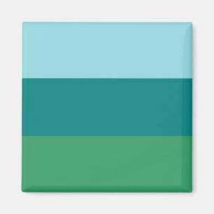 Tanager Türkis, Aquamarin Blue und Kelly Green Hor Magnet